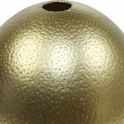 Artikel Straußenei Deko Ausgeblasen Osterdeko Gold Ø12cm H14cm
