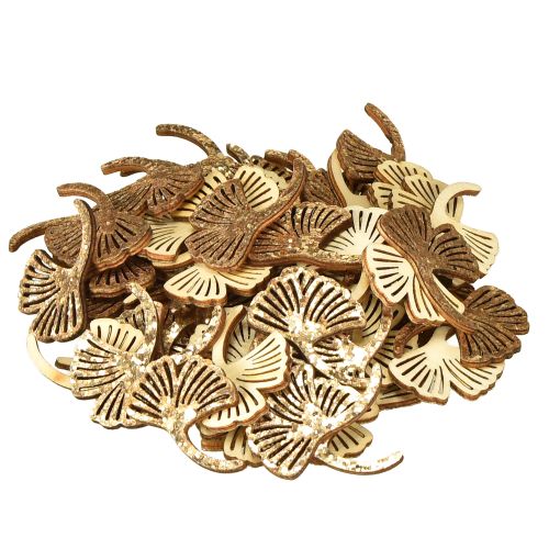 Artikel Streudeko Gold Gingko Deko Gingkoblatt Glitter 3×4cm 72 St