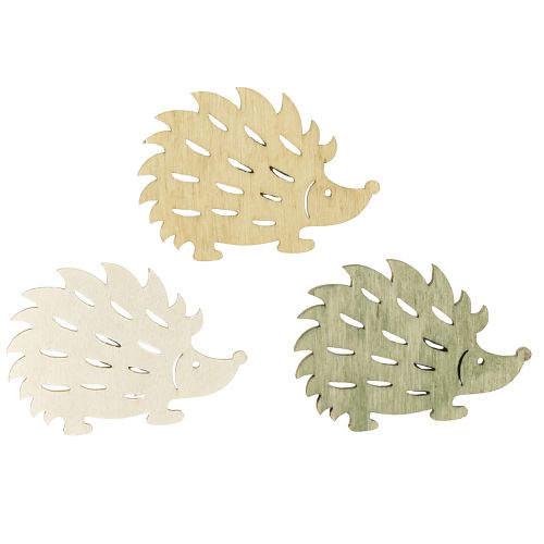 Artikel Streudeko Holz Igel Deko Grün Braun Weiß 4x3cm 72 St
