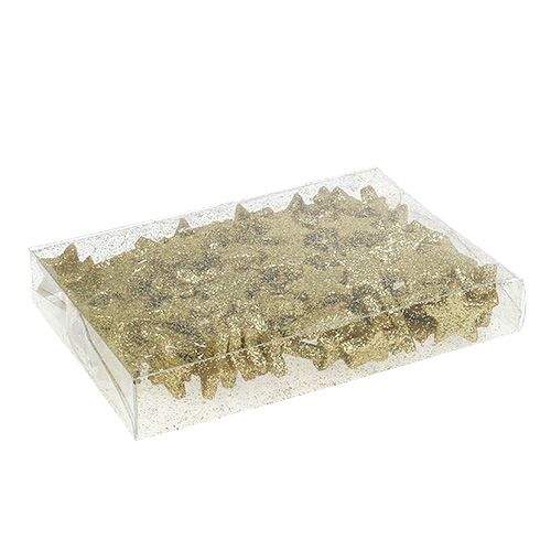 Floristik24 Streudeko Weihnachten Stern Gold 2,5cm 100St