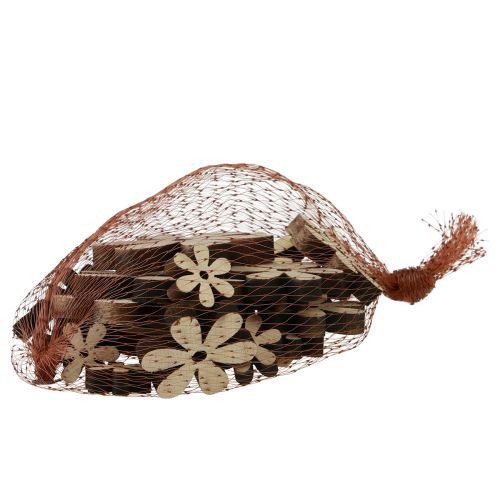 Artikel Streudeko Holz Blumen Natur Braun Tischdeko Ø2-6cm 20 St