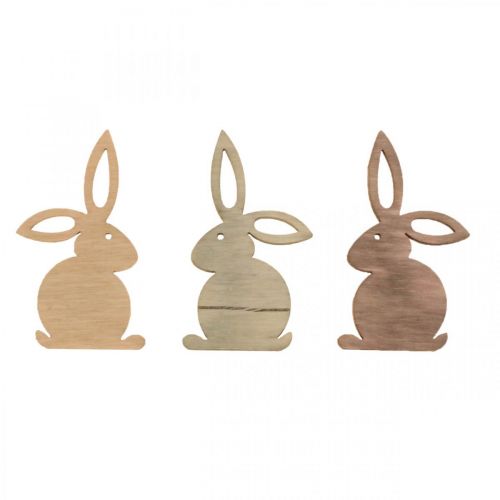 Streudeko Holz Streuteile Ostern Osterhase Brauntöne 4cm 72St