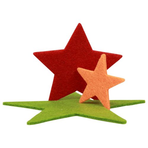 Streudeko Sterne, Streuteile Weihnachten Bunt 108St