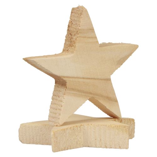 Artikel Streudeko Weihnachten Sterne Natur Holzsterne Ø5,5cm 12 St