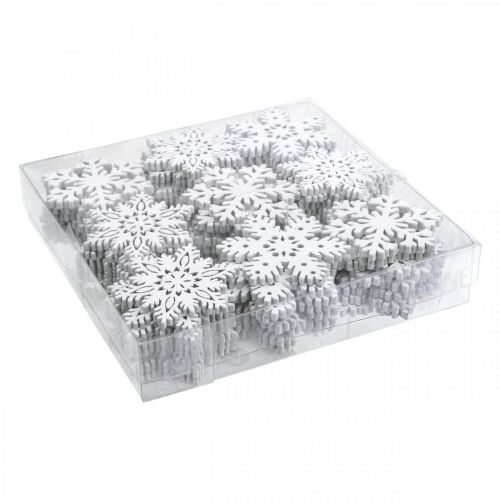 Artikel Streuteile Schneeflocke, Streudeko Eiskristall 3,5cm 72 St