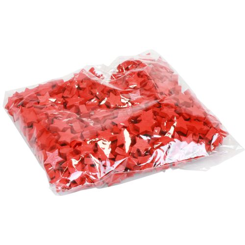 Floristik24 Streudeko Weihnachten Sterne Rot Holzsterne Ø1,5cm 300 St