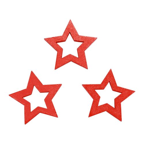 Artikel Streudeko Weihnachten Deko Sterne Rot Holzsterne Ø4cm 54 St