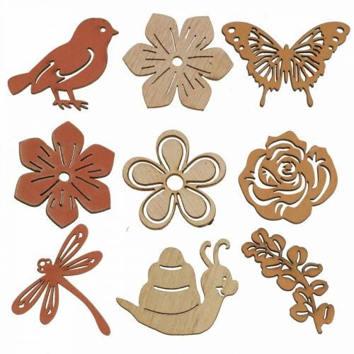 Artikel Streudeko Blumen Tiere Mix Sommerdeko B3–4cm 72 St