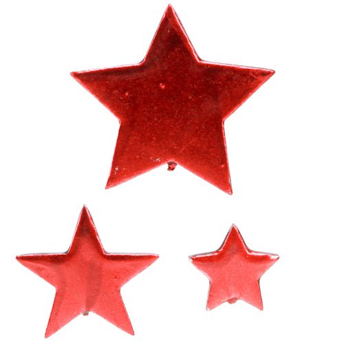Sterne Rot Deko zum Streuen Ø3/5/7cm – 2. Wahl – 44 St