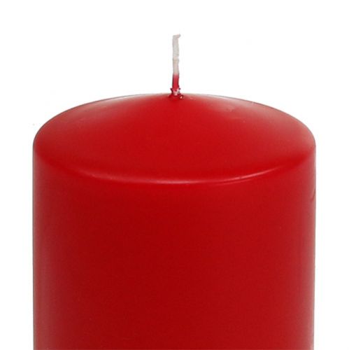 Artikel Stumpenkerze 100/80 Rot 6 St