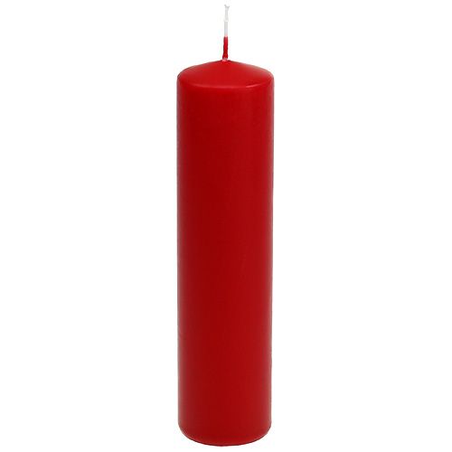 Floristik24 Stumpenkerzen Rot Adventskerzen Kerzen Rot 200/50mm 24 St