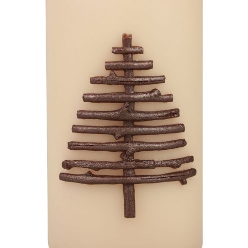 Artikel Weihnachtskerze Kerze Weihnachten Beige 150/70mm 1 St