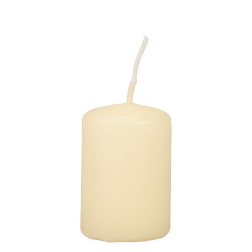 Stumpenkerzen Adventskerzen Kerzen Creme 60/40mm 24St