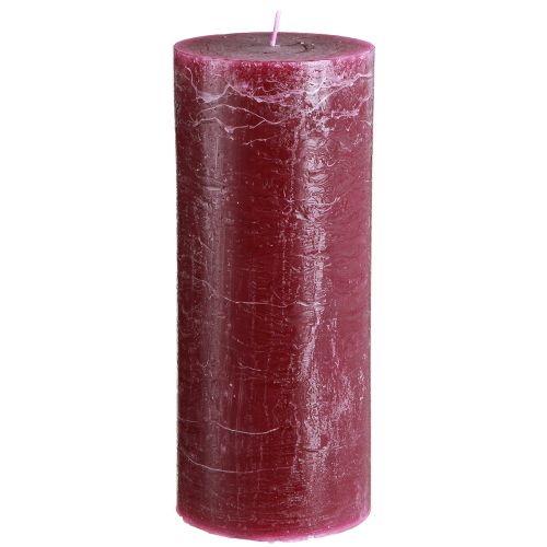Artikel Stumpenkerzen Durchgefärbt Kerzen Berry 85x200mm 2 St