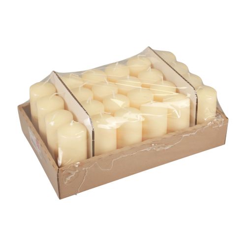 Artikel Stumpenkerzen Creme Adventskerzen Kerzen 100/50mm 24 St