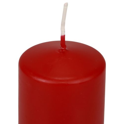 Floristik24 Stumpenkerzen Rote Adventskerzen klein Altrot 70/50mm 24 St