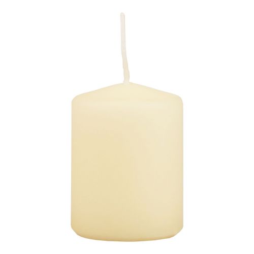 Floristik24 Stumpenkerzen Creme Adventskerzen klein 70/50mm 24 St