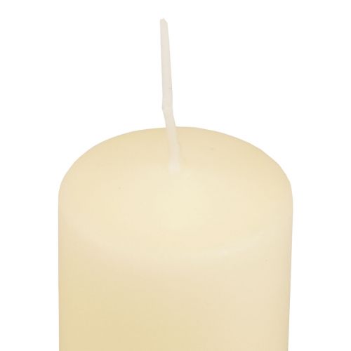 Artikel Stumpenkerzen Creme Adventskerzen klein 70/50mm 24 St