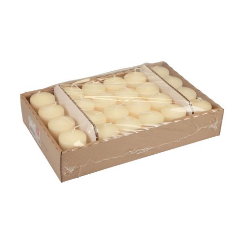 Artikel Stumpenkerzen Creme Adventskerzen klein 70/50mm 24 St