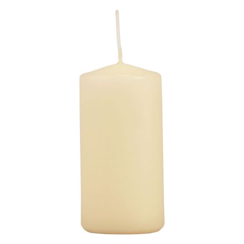 Stumpenkerzen Creme Adventskerzen Kerzen 100/50mm 24 St