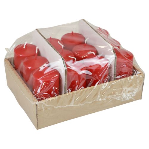 Floristik24 Stumpenkerzen H100 Ø50cm Rot Kerzen 12St
