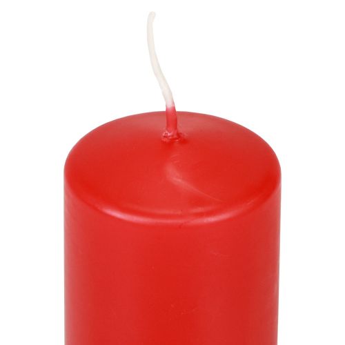 Artikel Stumpenkerzen Rote Adventskerzen Kerzen Rot 120/50mm 24St
