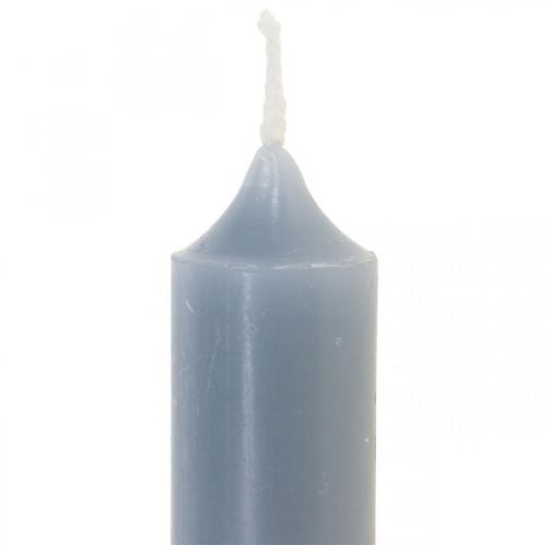 Stumpenkerzen Hellblau Stabkerzen Kurz Ø2,2cm H11cm 6St