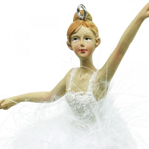 Floristik24 Baumschmuck Adventsdeko Ballerina Anhänger H12/12,5cm 3St
