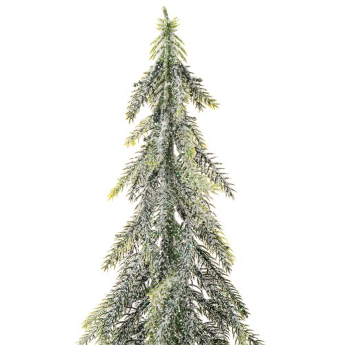 Künstlicher Tannenbaum 60cm gefrostet mit Holzsockel winterliche Dekoration | Floristik24.at
