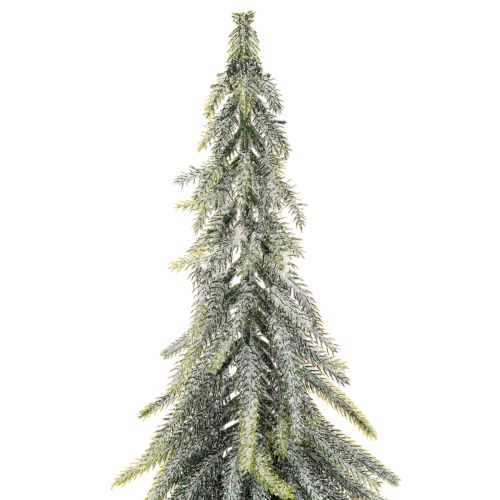Tanne künstlich mit Schneeoptik auf Holzsockel 75cm für Winter- und Weihnachtsdeko | Floristik24.at