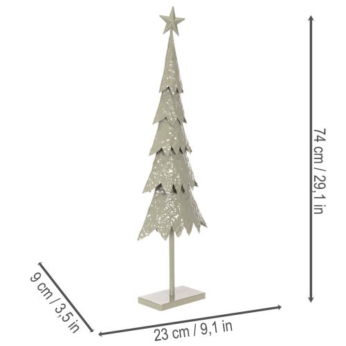 Deko-Tannenbaum aus Metall mit