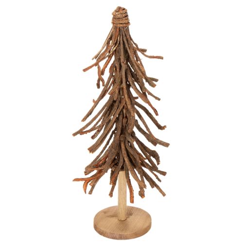 Tannenbaum aus Weidenzweigen auf Holzsockel 48 cm natur bestellen | Floristik24.at