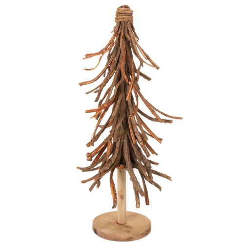 Tannenbaum aus Weidenzweigen auf Holzsockel 48 cm natur | Floristik24.at