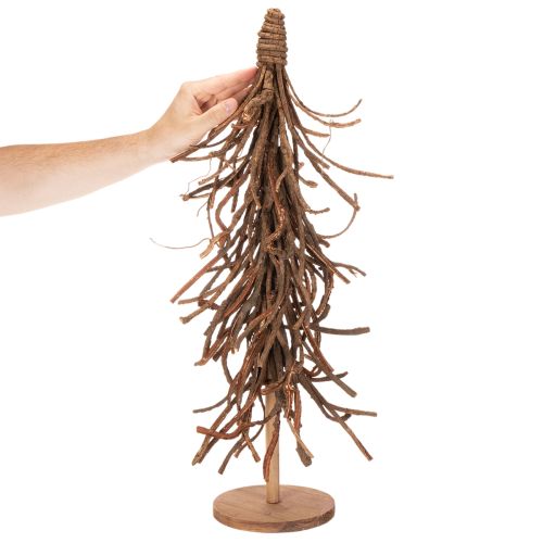 Deko-Baum aus Weidenzweigen auf Holzfuß 68 cm Naturton | Floristik24.at