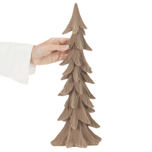Deko Tannenbaum Kunststoff braun beflockt 44cm | Floristik24.at