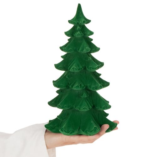 Tannenbaum Dekoration 27 cm aus Kunststoff in Grün für festliche Tischdeko | Floristik24.at