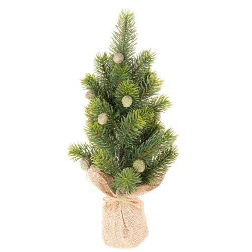 Künstlicher Mini-Weihnachtsbaum mit Jutesack, 38 cm, Grün bestellen | Floristik24.at