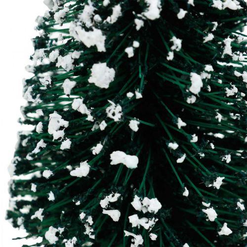 Artikel Deko-Tanne beschneit, Weihnachtsdeko, Advent H13cm Ø5,5cm 2 St