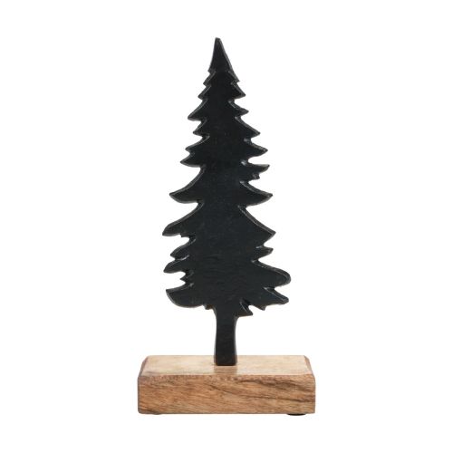 Floristik24 Weihnachtsdeko Tannenbaum Holz Metall Tischdeko H22cm