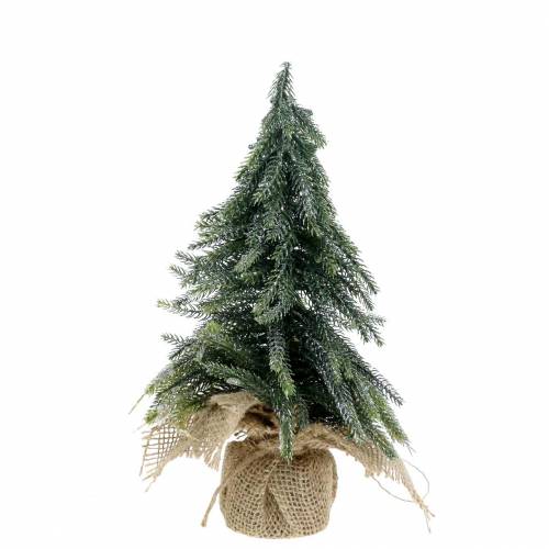 Floristik24 Deko Tannenbaum beglitzert Grün 20cm