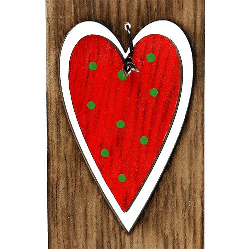 Floristik24 Tannenbaumschmuck Holzkerze Braun 15cm L28cm 8St
