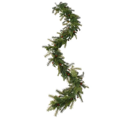 Floristik24 Tannengirlande Thulia mit Zapfen Grün Braun 182cm
