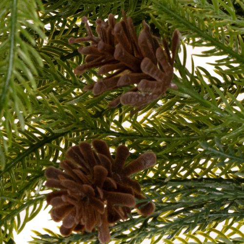 Nadelzweig-Girlande künstlich mit Zapfen 218 cm grün für Adventsdekoration | Floristik24.at