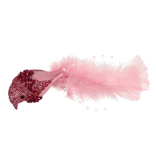 Floristik24 Taube am Clip farbig sort. 15cm 8St