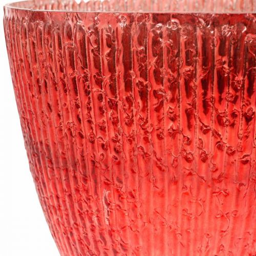 Artikel Kerzenglas Windlicht Rot Glas Deko Vase Ø21cm H21,5cm