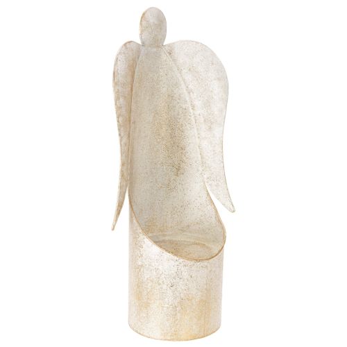 Engelfigur Kerzenhalter aus Metall Gold 50 cm für Tischdekoration