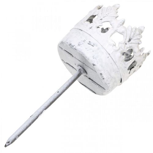 Artikel Teelichthalter Metall zum Stecken, Kerzenhalter Krone Ø4,5cm