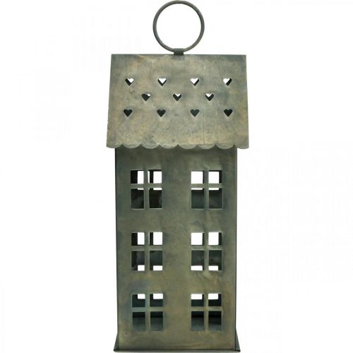 Floristik24 Lichthaus Teelichthalter Metall Teelichthaus H31,5cm