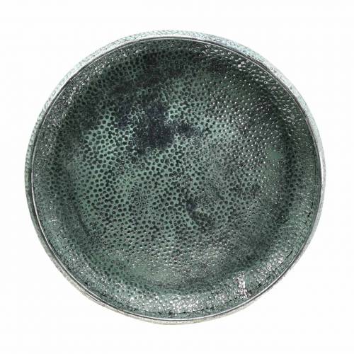 Floristik24 Deko-Schale Antik Silbern Zink Ø40/50cm 2er-Set