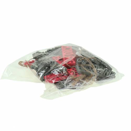 Floristik24 Geschenkanhänger Schriftzug 6-10cm 24 St sortiert